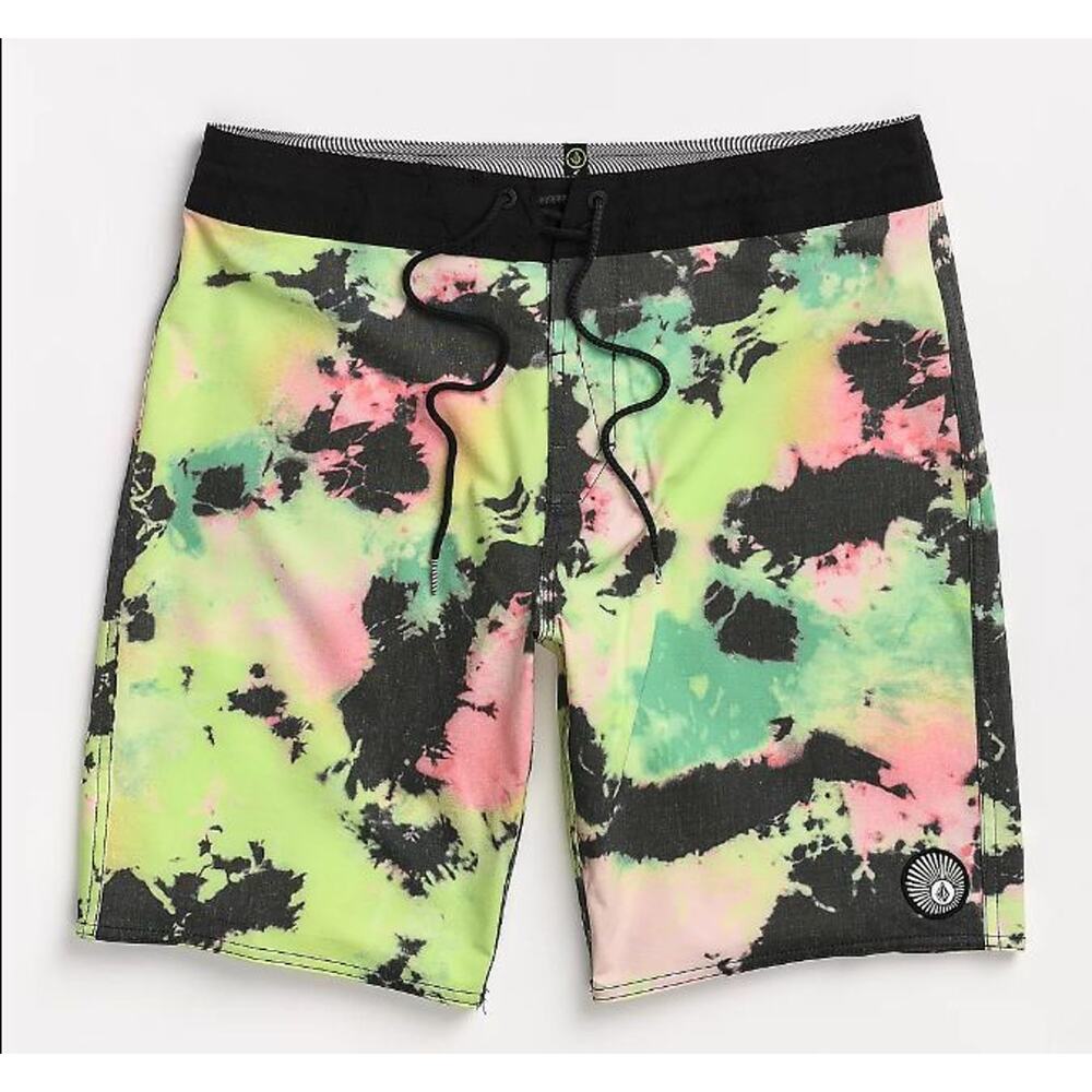 Volcom Boys Bolinas Stoney Tie Dye Board Shorts Boys Size 18 (29)